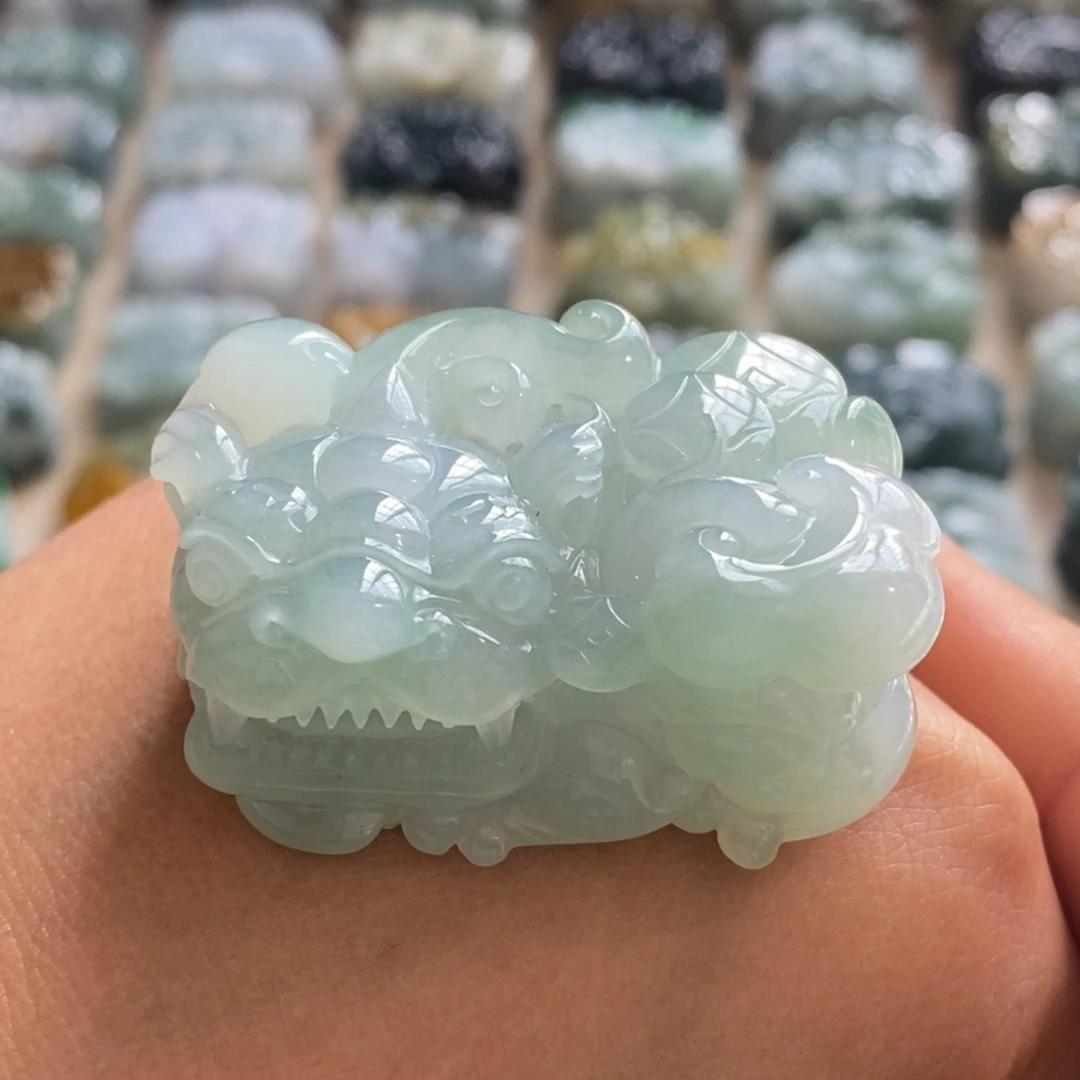 翡翠未镶嵌颈饰天然翡翠貔貅吊坠