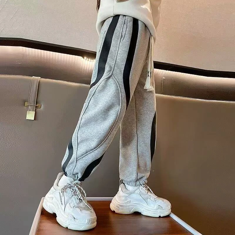 F00784男童春秋运动卫裤2025新款时尚秋季长裤松紧腰休闲裤子韩版