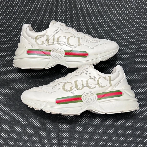 95新 GUCCI/古驰 41.5码 26cm 腰带 成色很新 老爹鞋