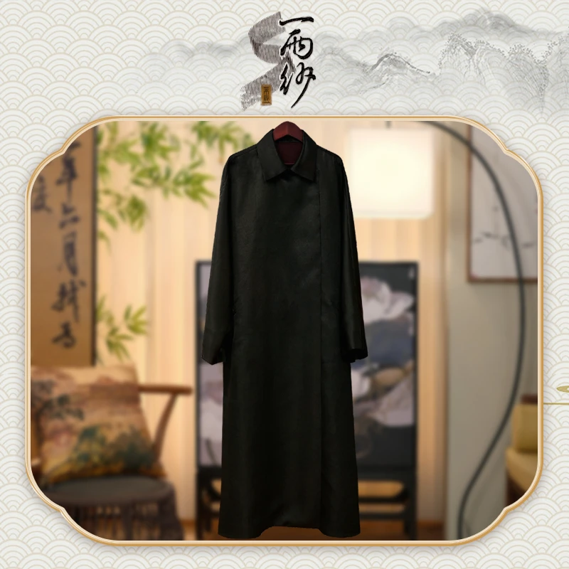 【冰皮香花藤●时装行风衣】253166桑蚕丝重缎皮子香云纱外套中式50
