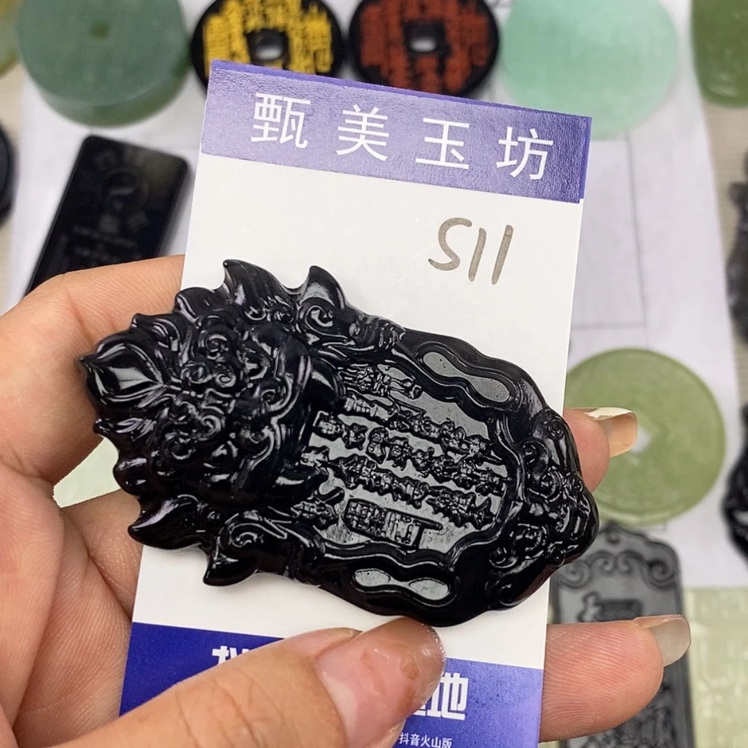 【闪购商品】未镶嵌岫玉挂件幸*哥挂件