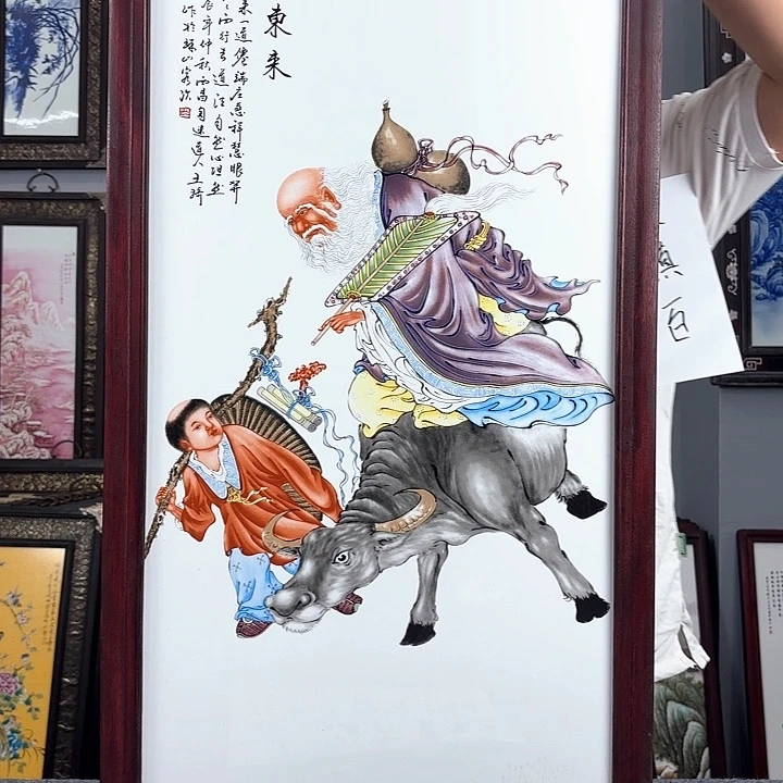 摆件景德镇瓷板画