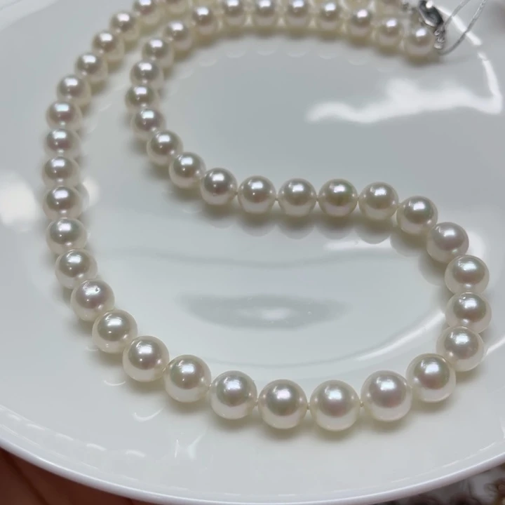海水珍珠项链银S925镶嵌