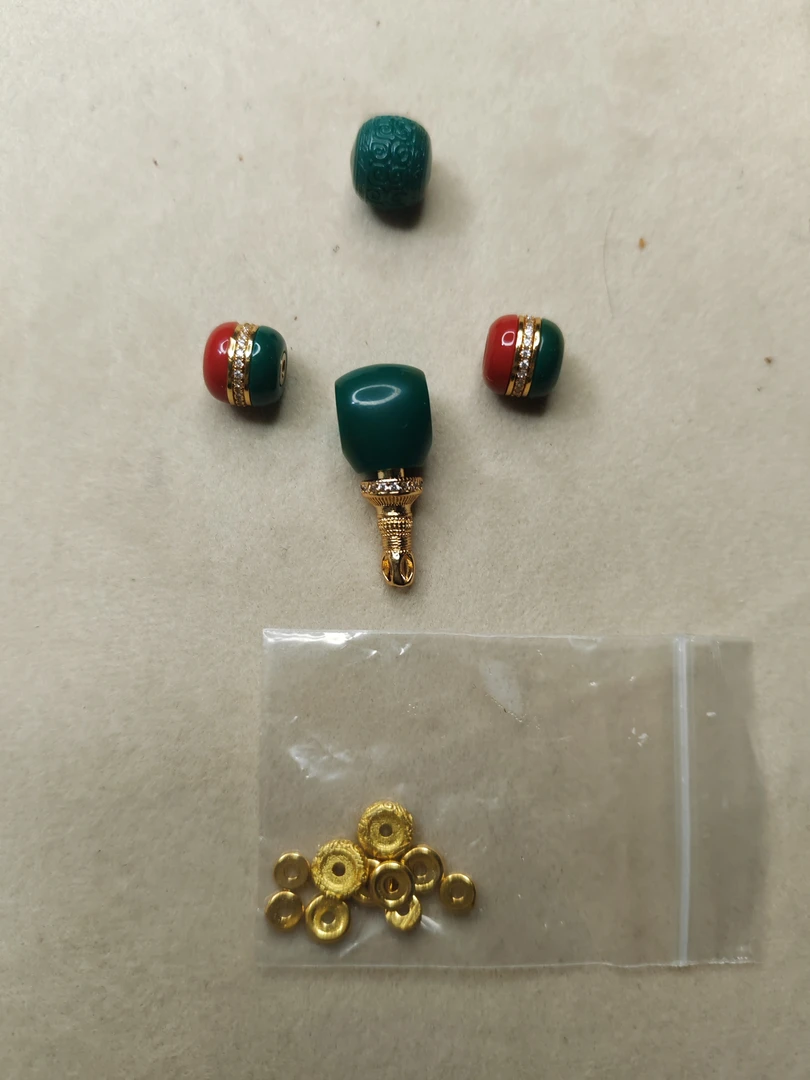 高瓷玉化归元款（11+虎威将军）配饰配珠