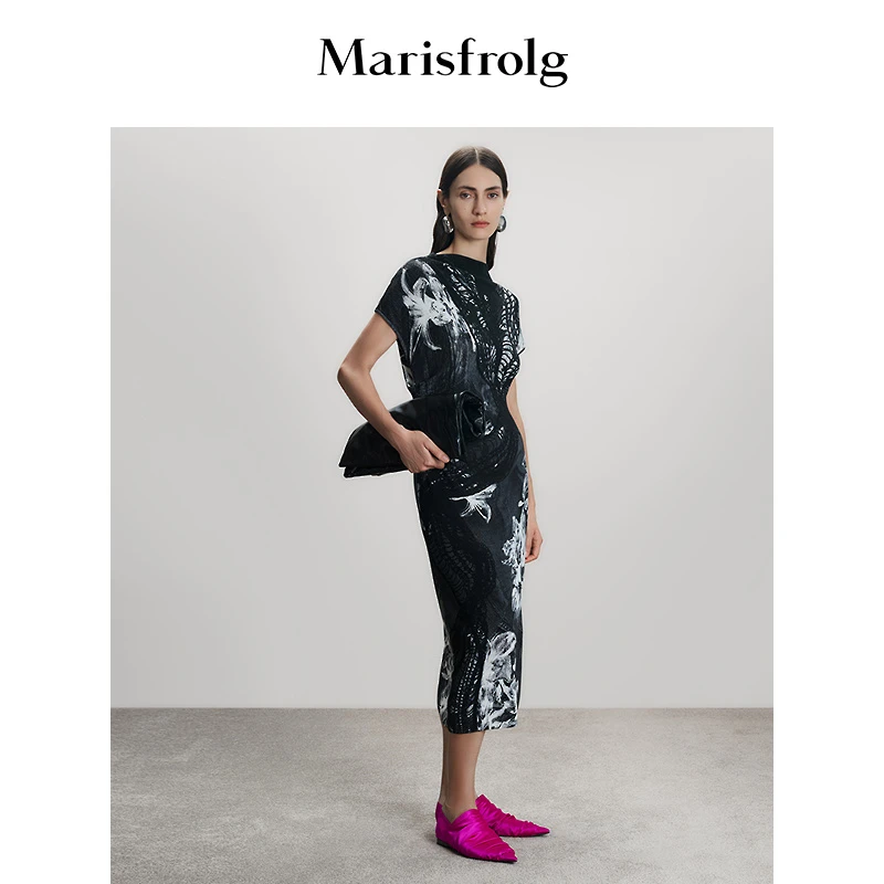 Marisfrolg玛丝菲尔短袖连衣裙A1FZ3820M