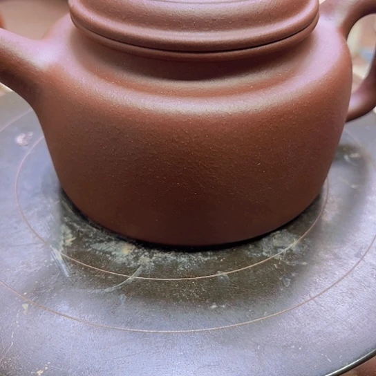茶壶紫砂p****y老紫泥德钟260c c微瑕