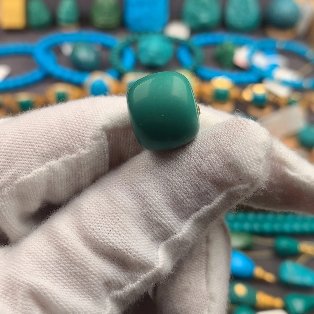 绿松石未镶嵌发饰14*12mm