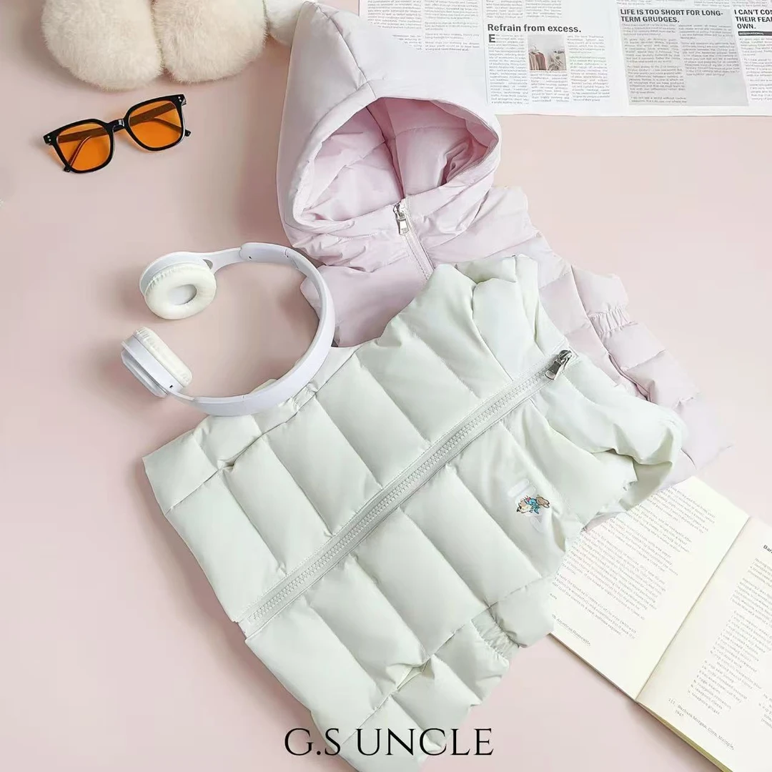 【】H25253女宝冬季新款羽绒马甲百搭时髦马甲宝宝秋冬装儿童童装