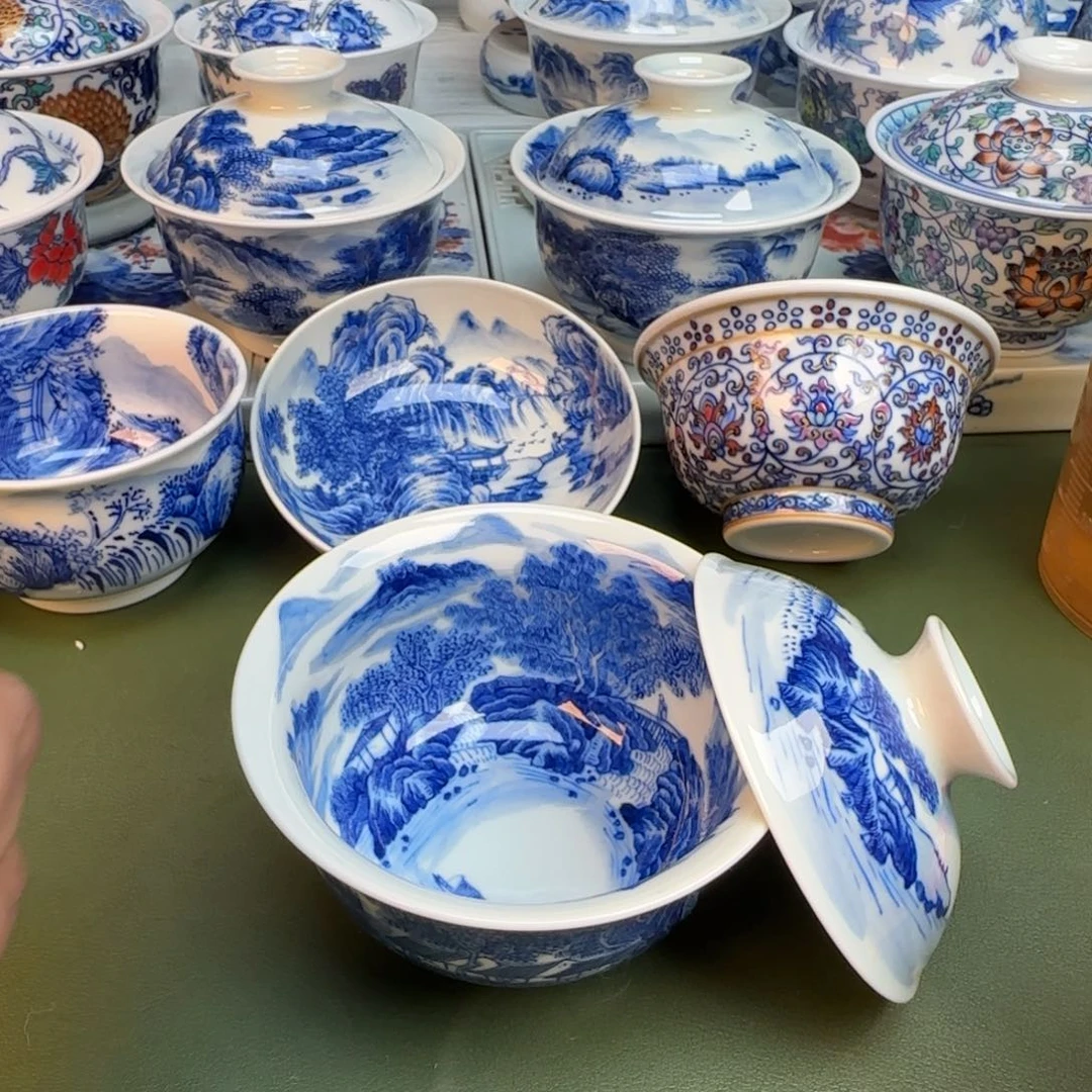 纯手工纯手绘茶具石头383