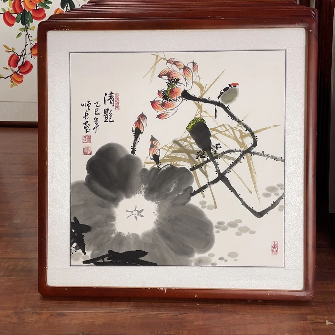 国画带框尺寸63*63厘米