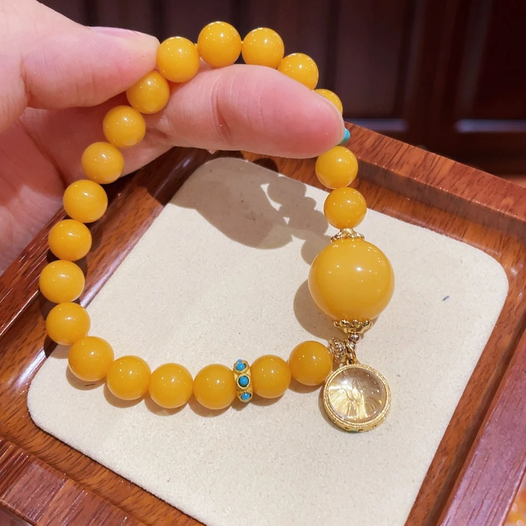 蜜蜡手链未镶嵌手串