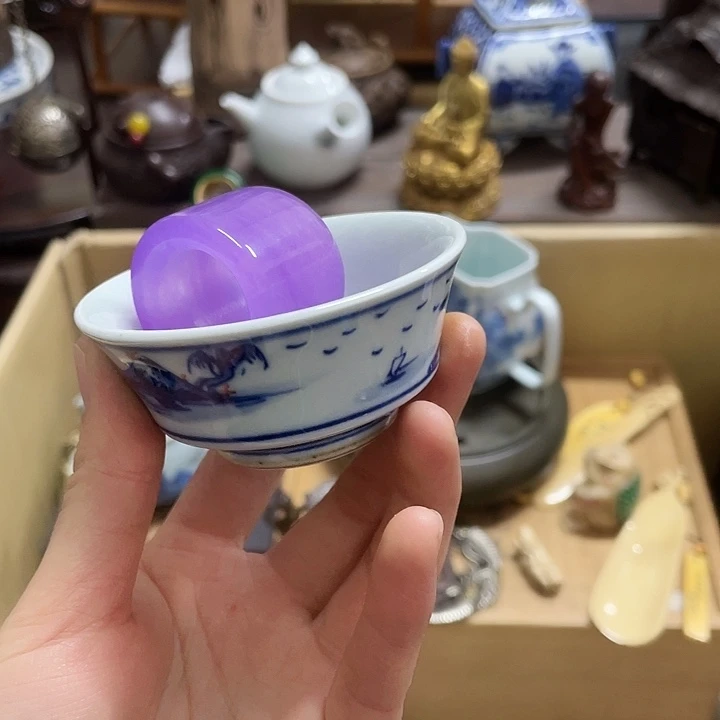 盟***雄瓷中古工艺品摆件