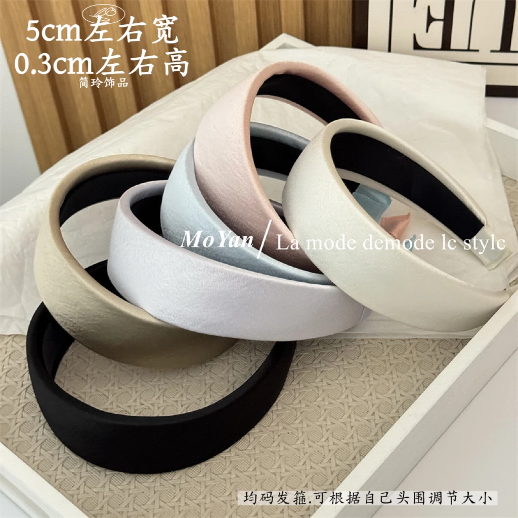 网红博主同款纯色发箍秋冬时尚外出压发发卡简约气质新款设计头箍