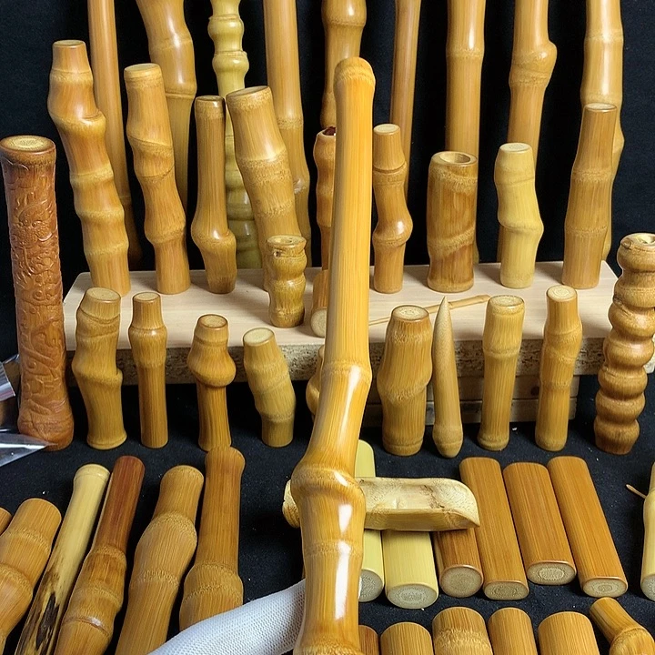 【闪购商品】深*鱼实心玉竹红皮异型手持