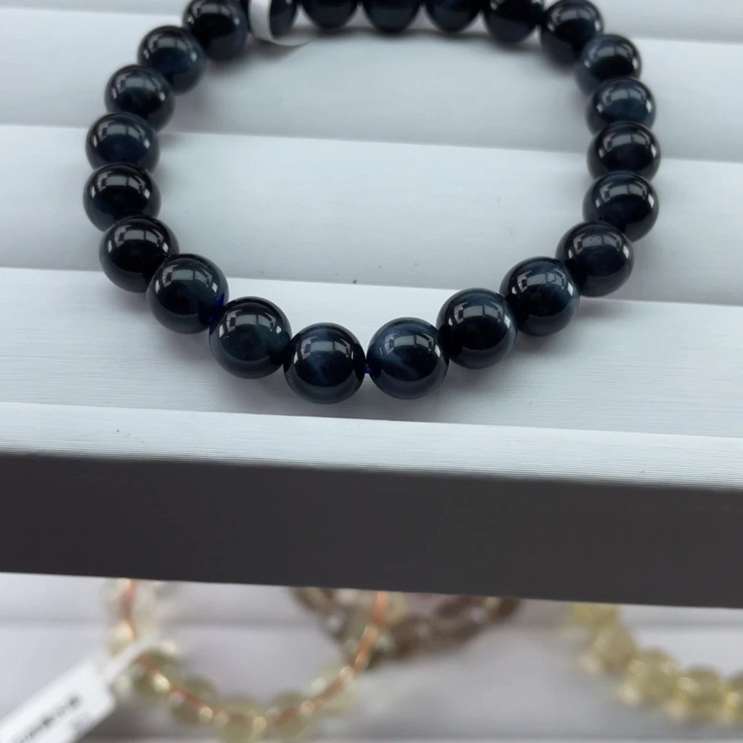 水晶手串未镶嵌008蓝虎眼8m+