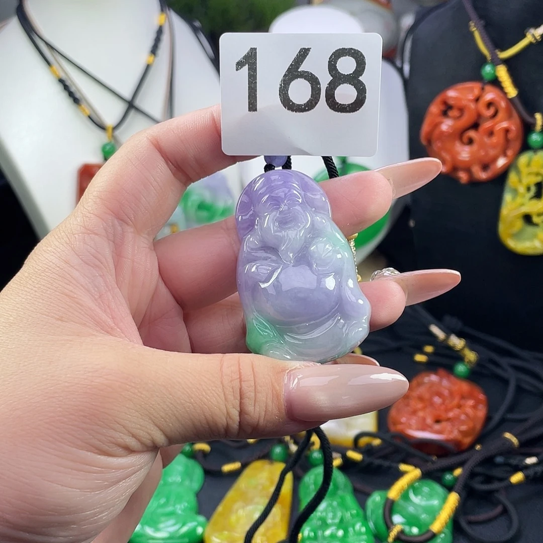 翡翠未镶嵌吊坠(赠链)