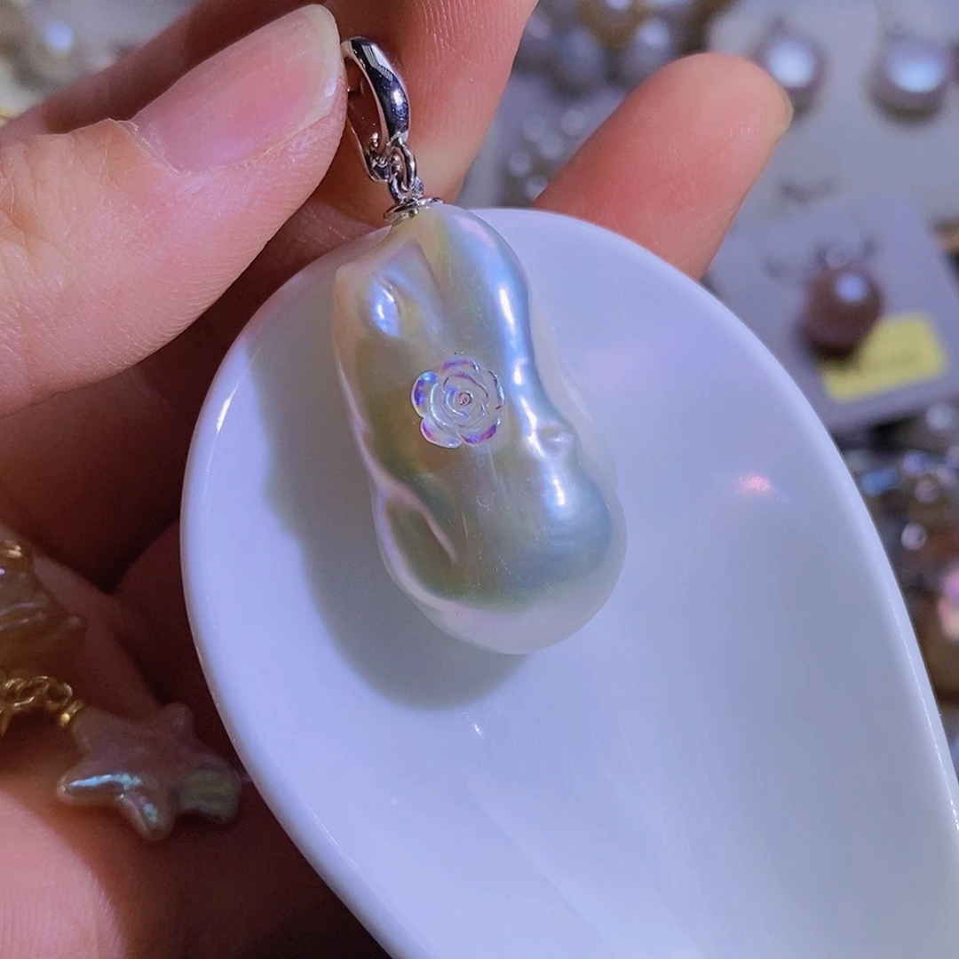 天然淡水珍珠（微瑕）淡水珍珠合金