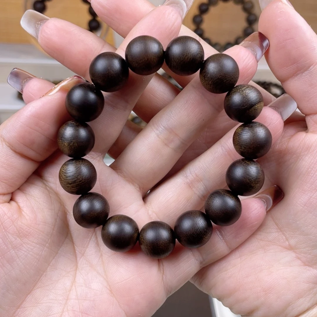 沉香手串雄*越南芽庄白棋楠