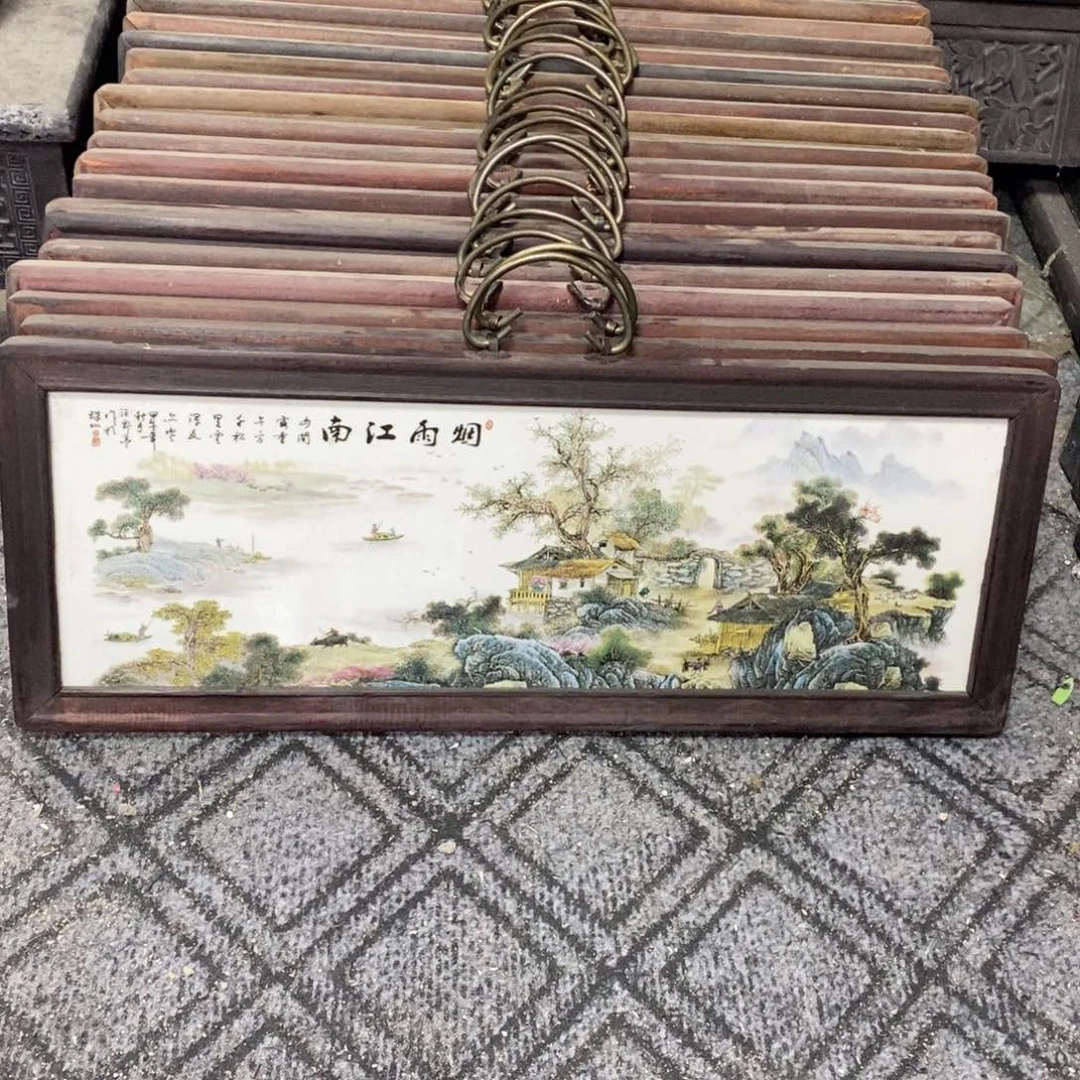 瓷53*21/1景德镇瓷板画柴窑烧制