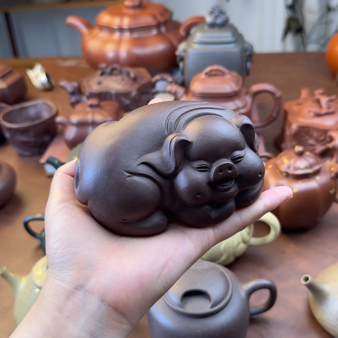 茶壶紫砂紫砂福猪