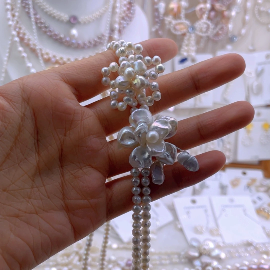 未镶嵌淡水珍珠耳饰项链