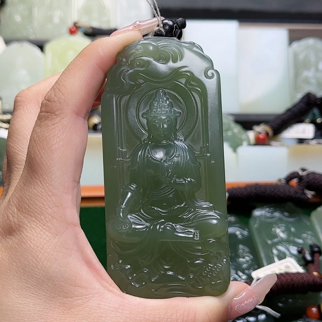 【闪购商品】颈饰未镶嵌和田玉勇***乐