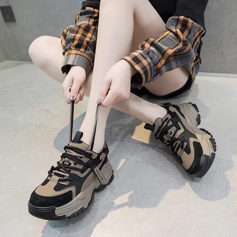 1733厚底增高老爹鞋女透气百搭运动休闲鞋时尚舒适