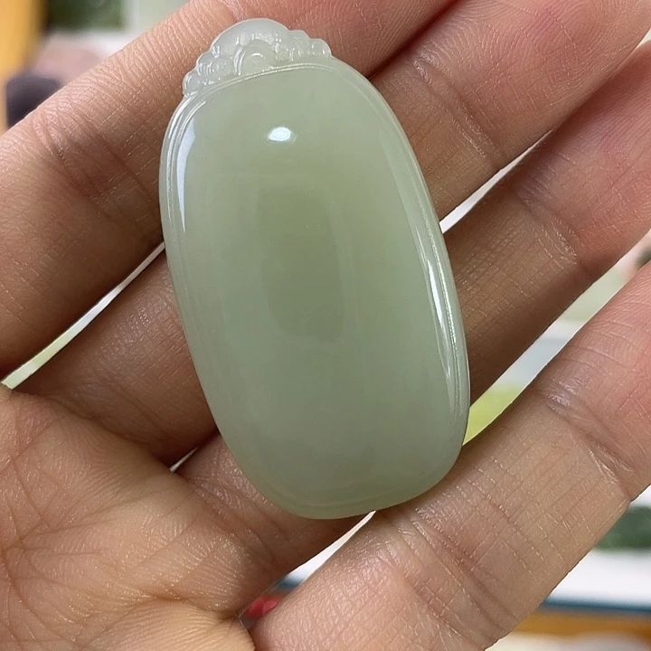 吊坠(不含链)未镶嵌和田玉一***海