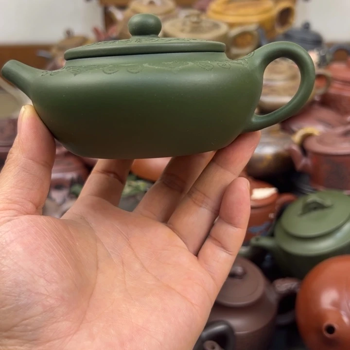 茶壶紫砂微瑕疵花泥