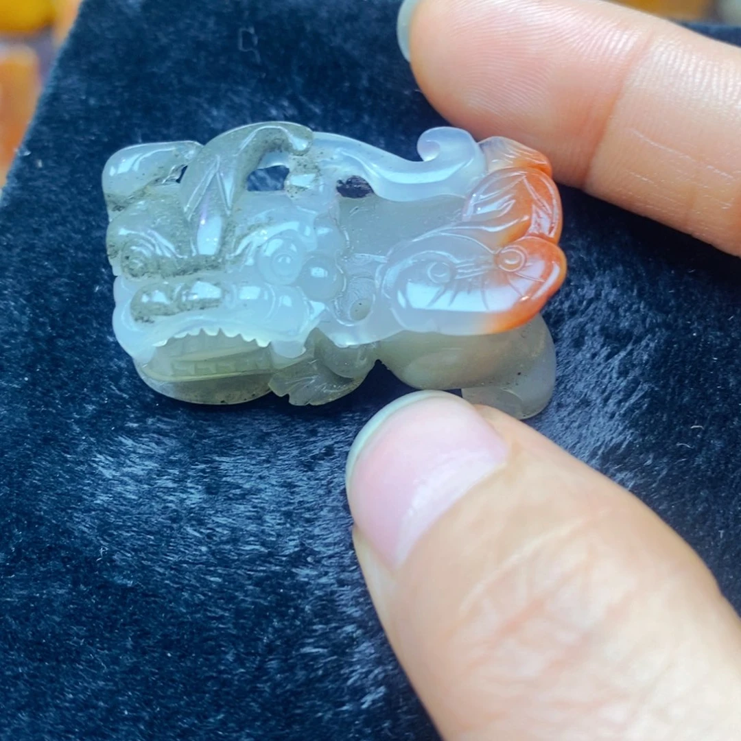 未镶嵌石英质玉（黄龙玉）吊坠(不含链)