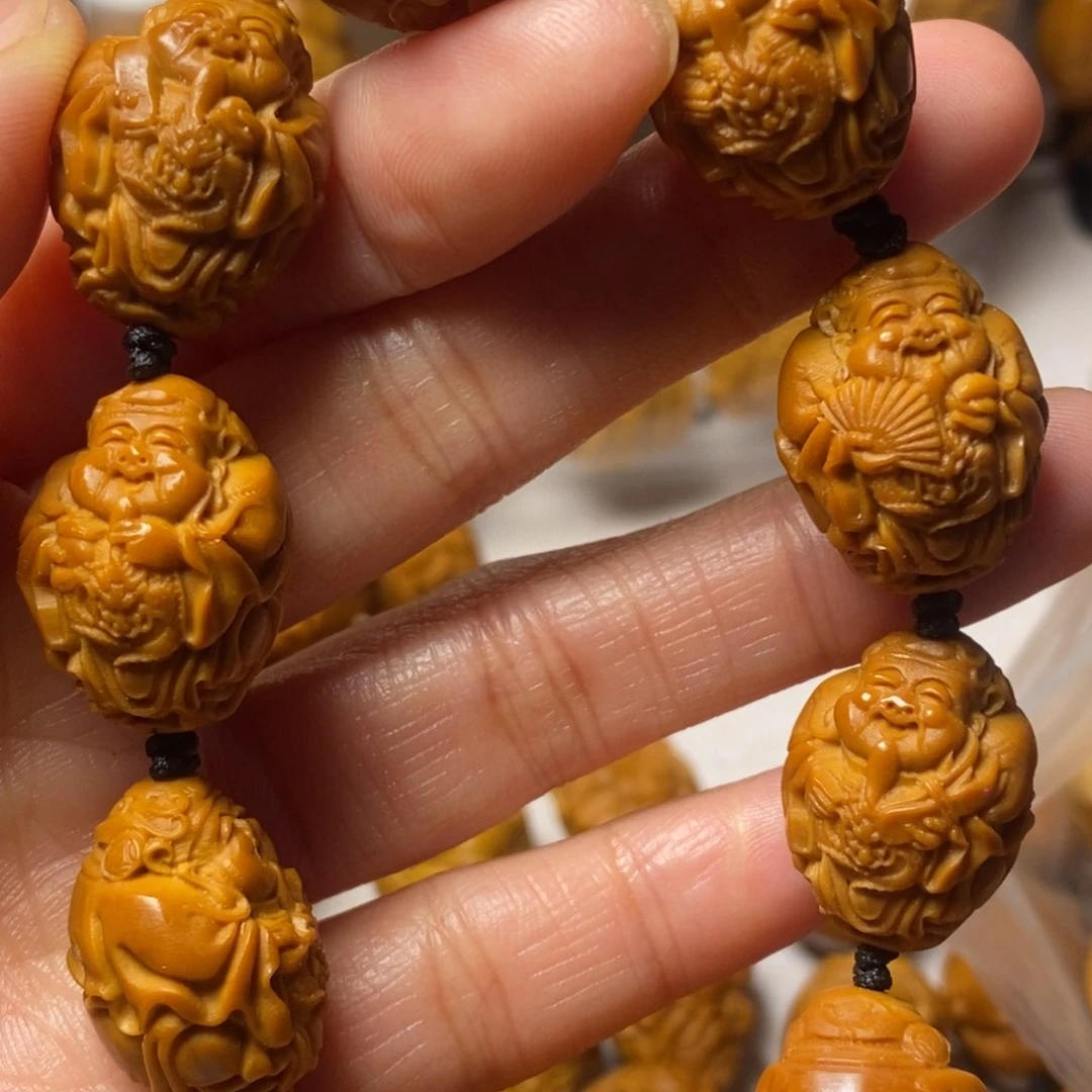 橄榄核手串/手链小龙财神