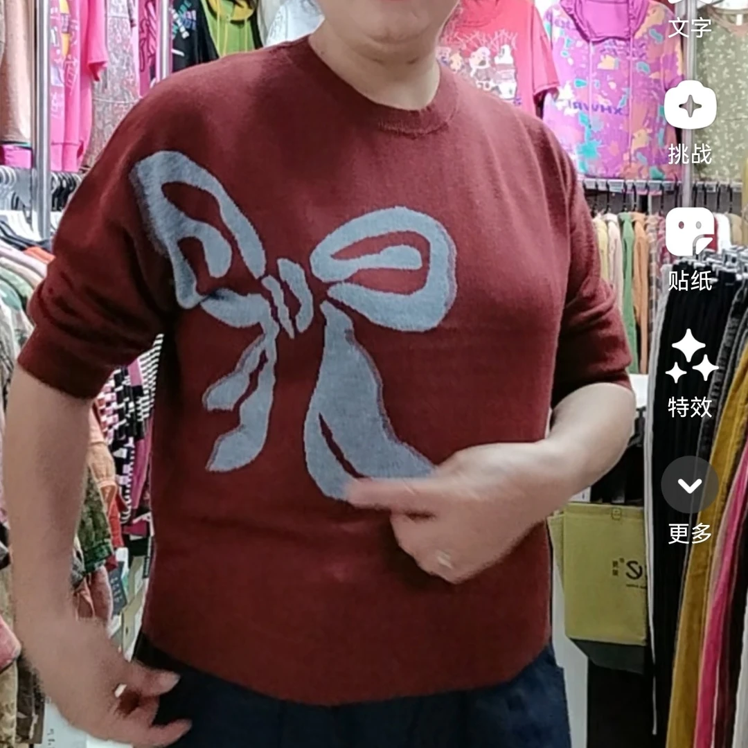 拼色秋季潮流高品质极简风时尚女常规款毛针织衫百搭