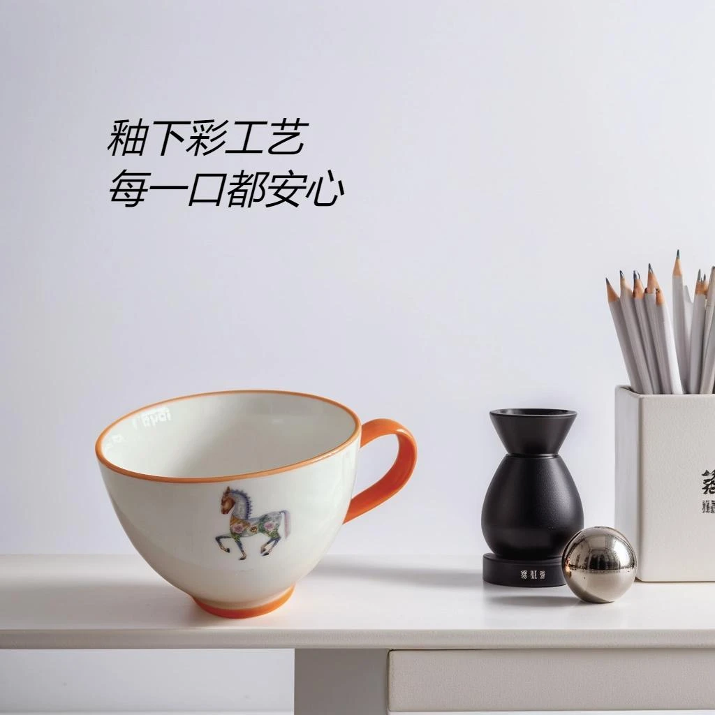 （宠粉福利）天顺爱马仕橙早餐杯一只装