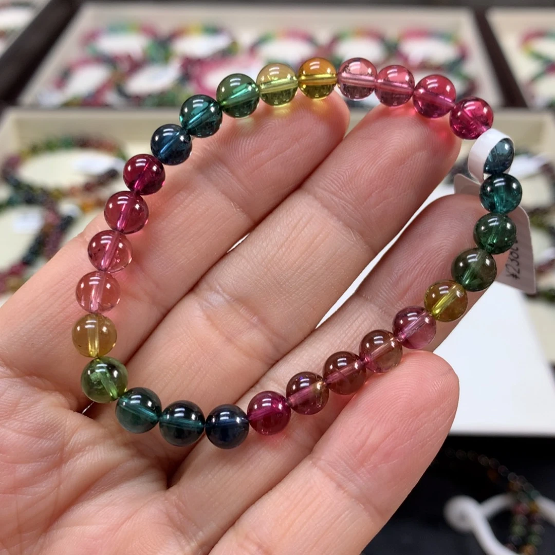 未镶嵌碧玺手链6.6左右