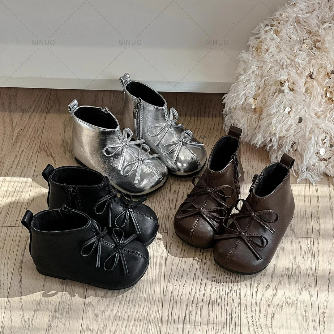 15-30码女宝宝短靴秋款女童靴子冬季加绒保暖二棉皮靴洋气小童鞋