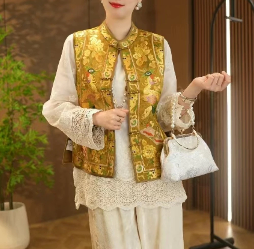 1【鹤鸣】春季新款重磅百搭马甲2025C1006—CC