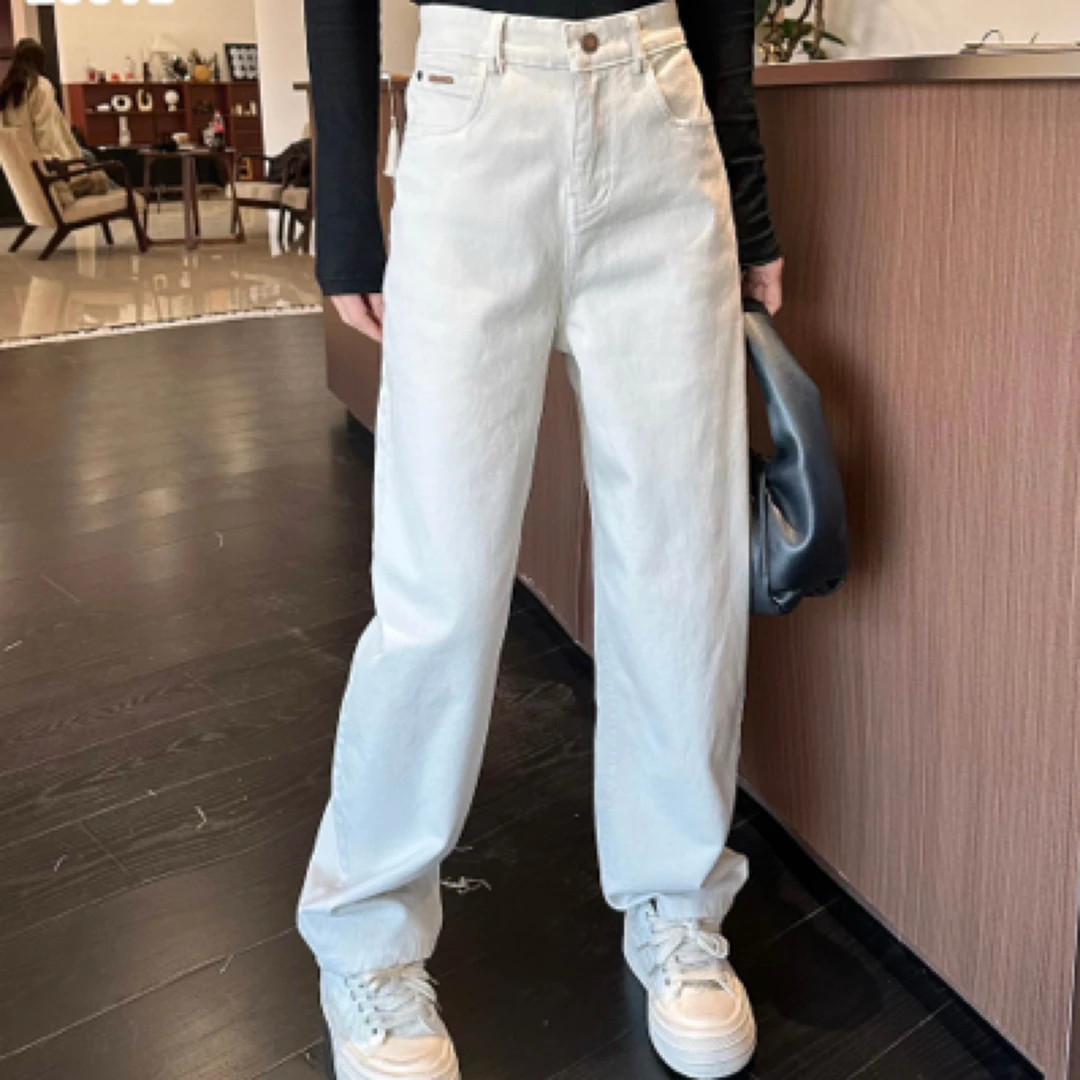 胖妹妹加肥净版休闲长裤韩版大码女装宽松遮胯春秋款窄版阔腿裤子