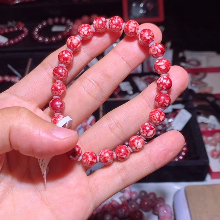 天然辰砂原矿手串