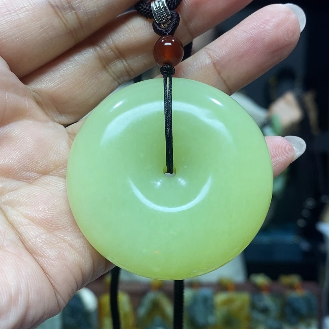 未镶嵌岫玉挂件吊坠项链