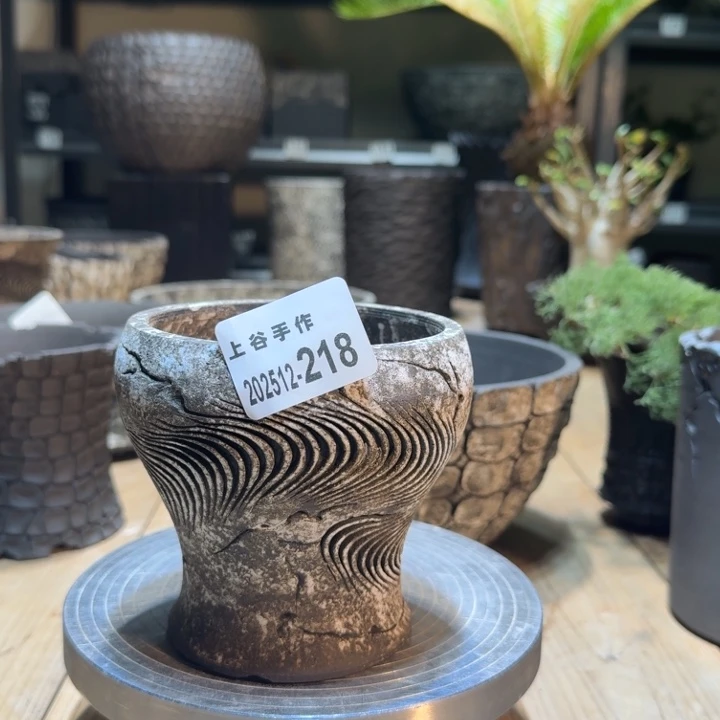 内口10高11无釉黑陶