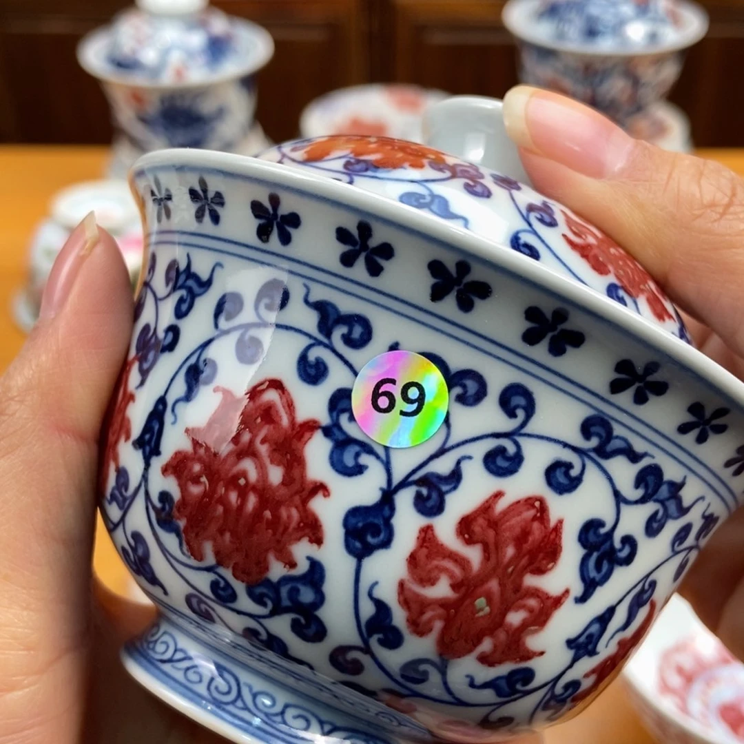 手绘现代茶具非古董