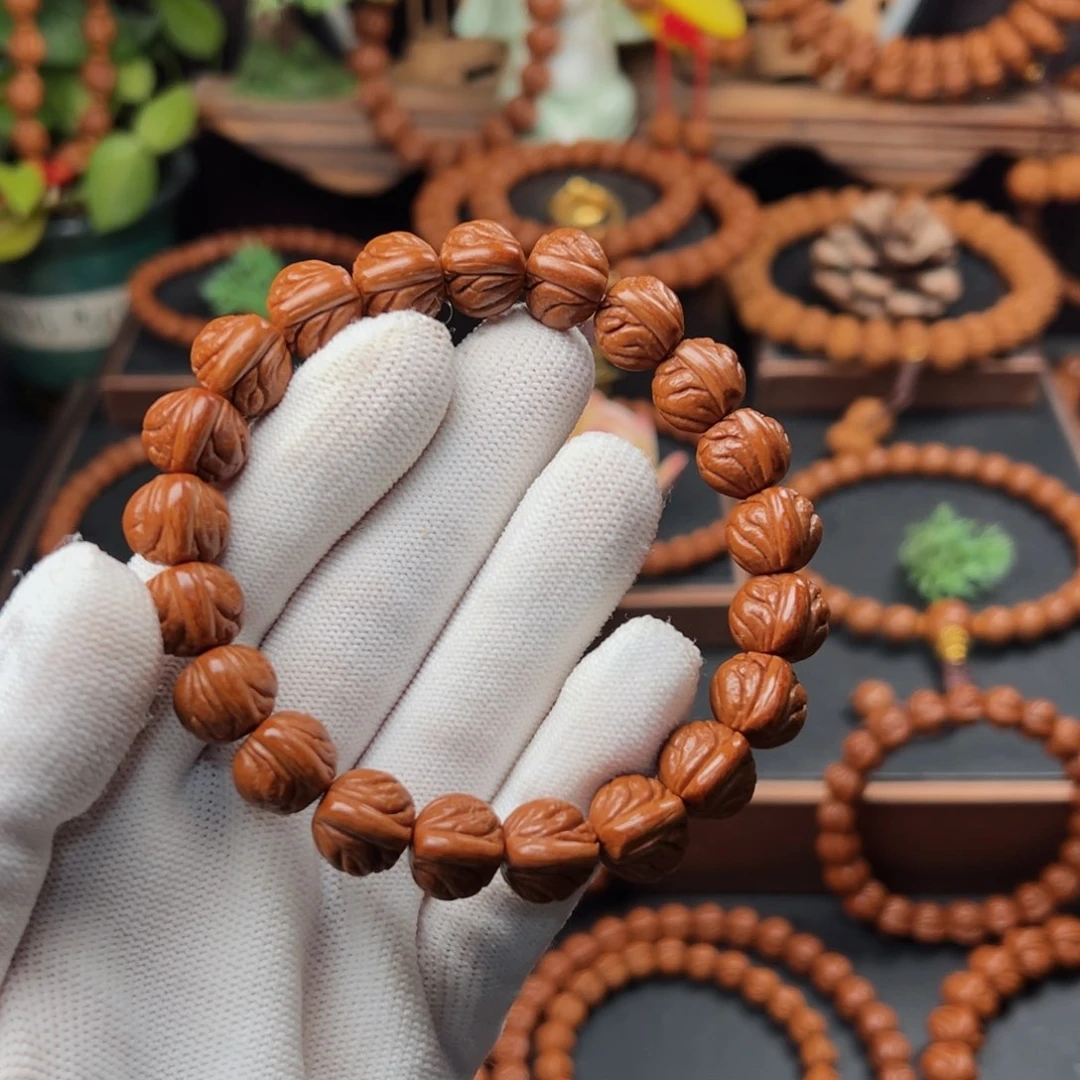 吊坠桃核1.2玉龙脊手串