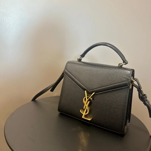 95新 YSL/圣罗兰 圣罗兰/Cassandra黑金手提包/送中检2978