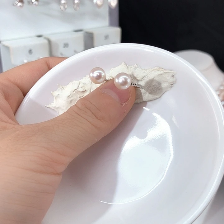 小****银S925镶嵌戒指淡水珍珠