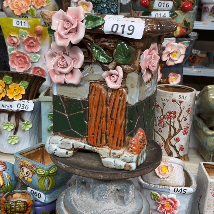 紫砂花盆粗陶材质多肉花盆