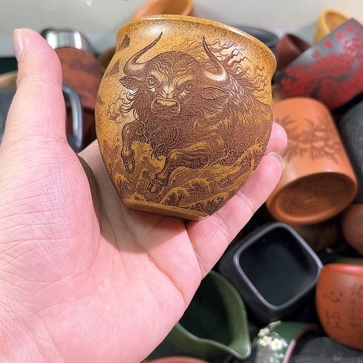 茶杯紫砂全手工紫砂主人杯