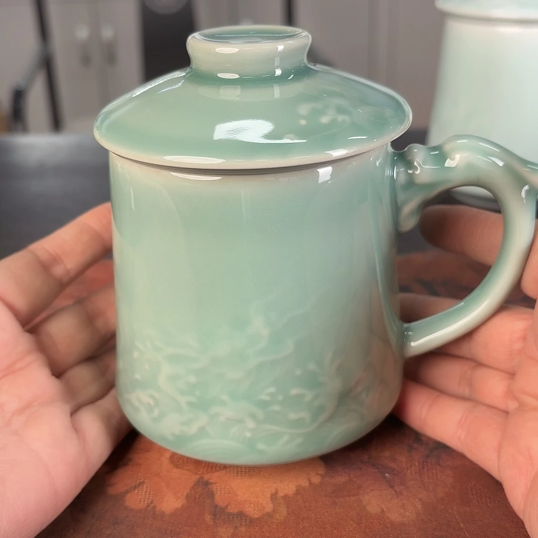 龙泉云间青瓷小米茶器