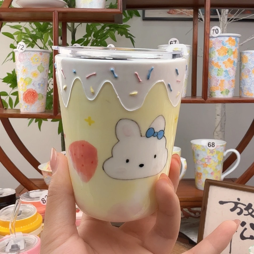 摆件陶10景德镇手绘高温釉下彩玉泥