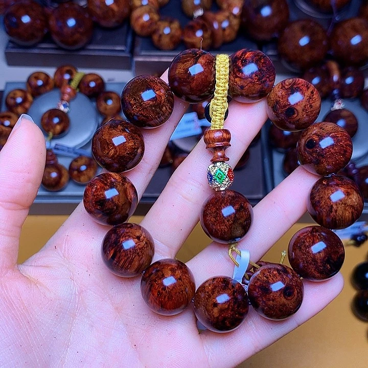 花梨木类手串/手链黄花梨风化料老挝花梨土埋料1.8