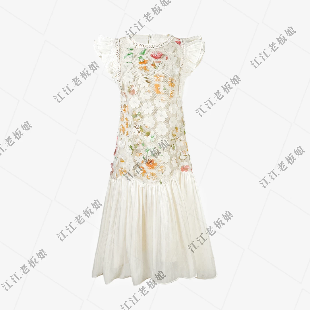 【有才专属】气质时尚夏季复古设计师中式无袖优雅连衣裙 W2521722